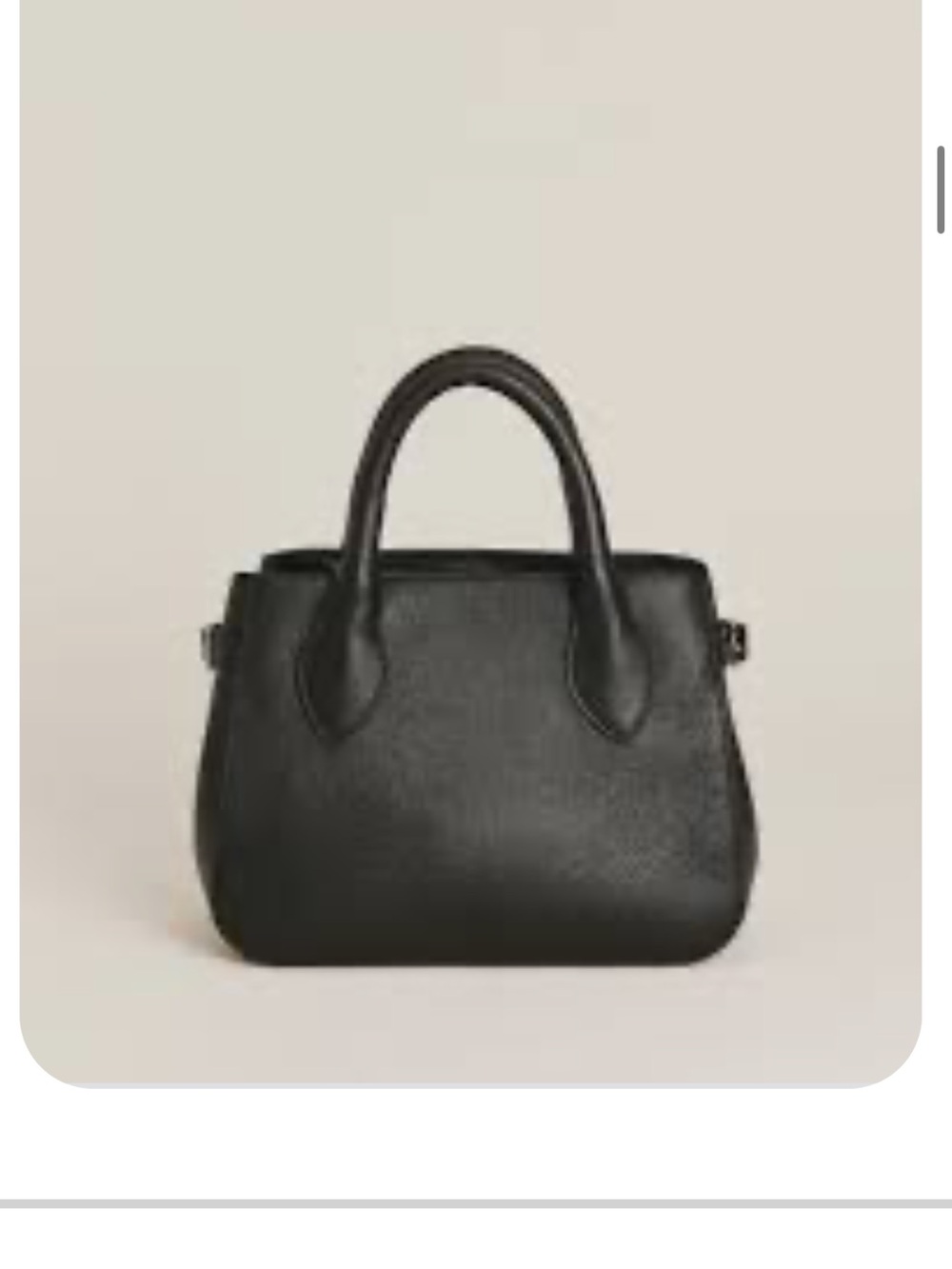 Reformation patrizia small top handle and crossbody bag in black